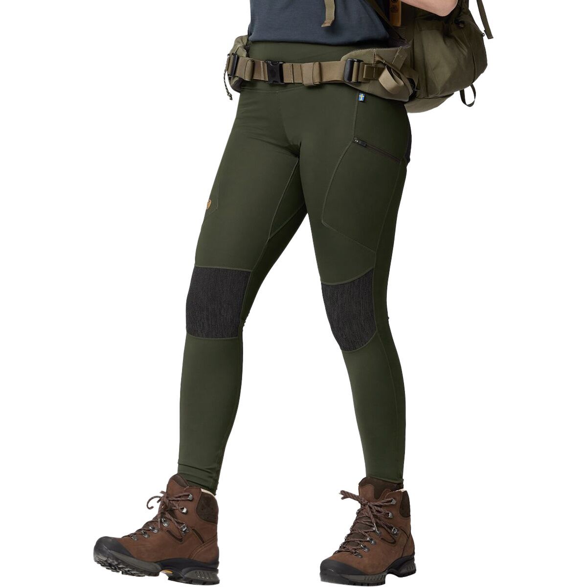 Image of Fjallraven Abisko HD Trekking Tight - Women's Deep Forest, L