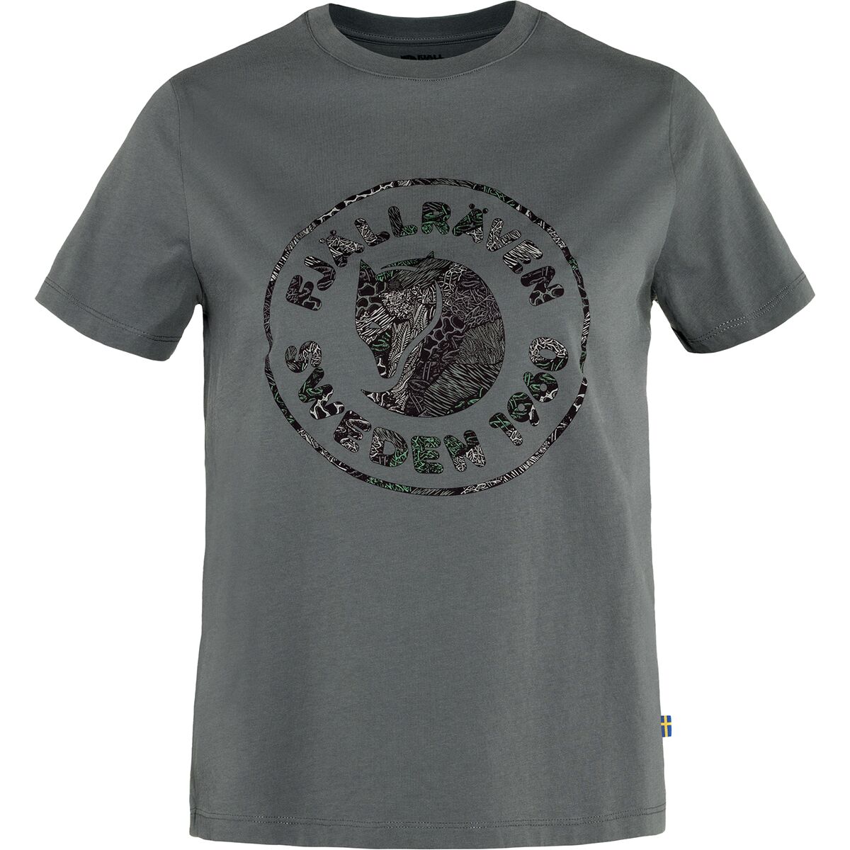 Image of Fjallraven Kanken Art Logo Short-Sleeve T-Shirt - Women's Basalt, M