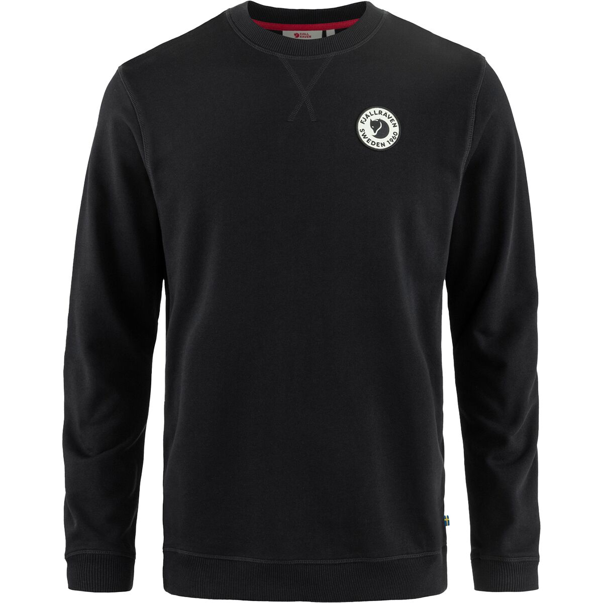 Image of Fjallraven 1960 Logo Badge Sweater - Men's Black, S