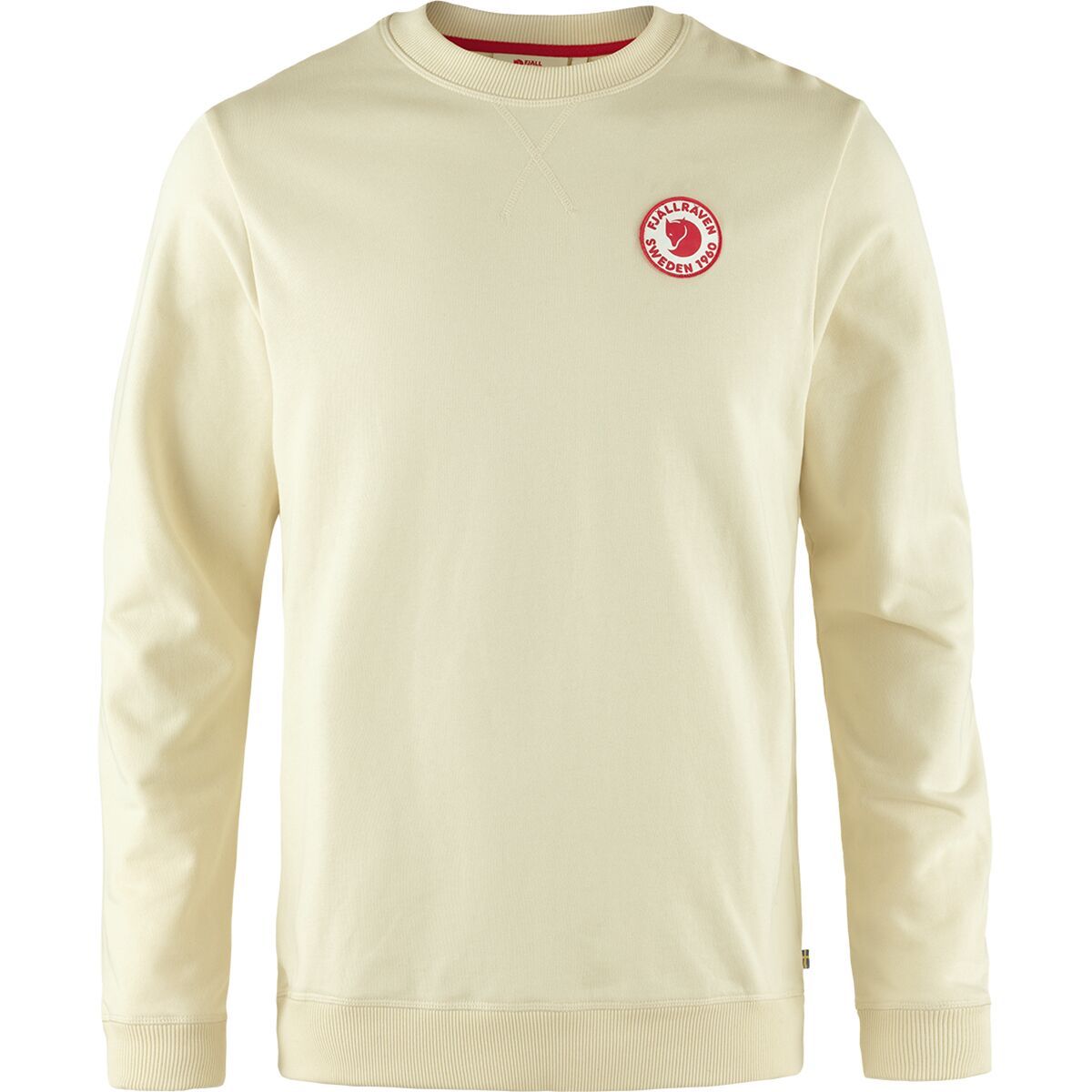 Image of Fjallraven 1960 Logo Badge Sweater - Men's Chalk White, S