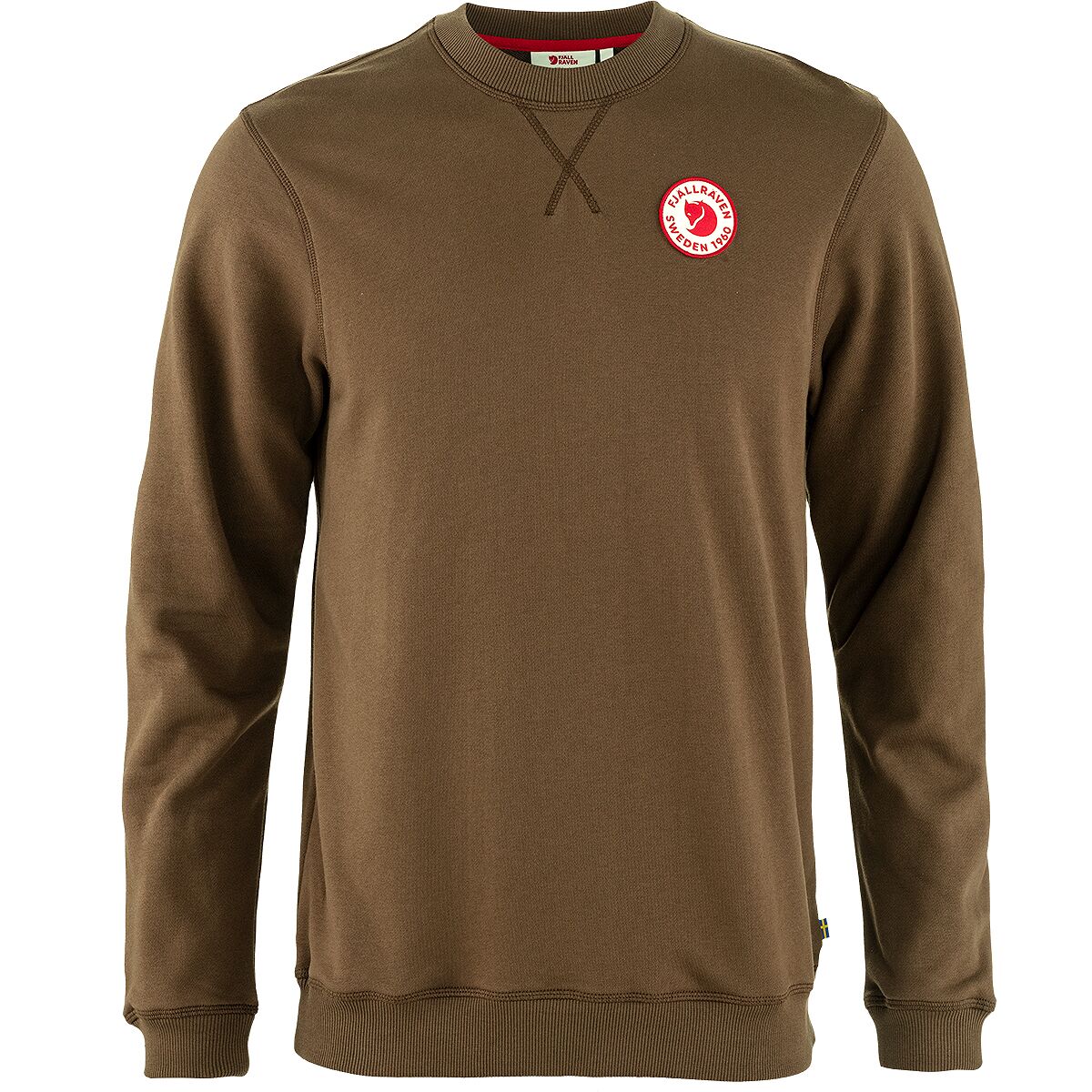 Image of Fjallraven 1960 Logo Badge Sweater - Men's Dark Oak, S