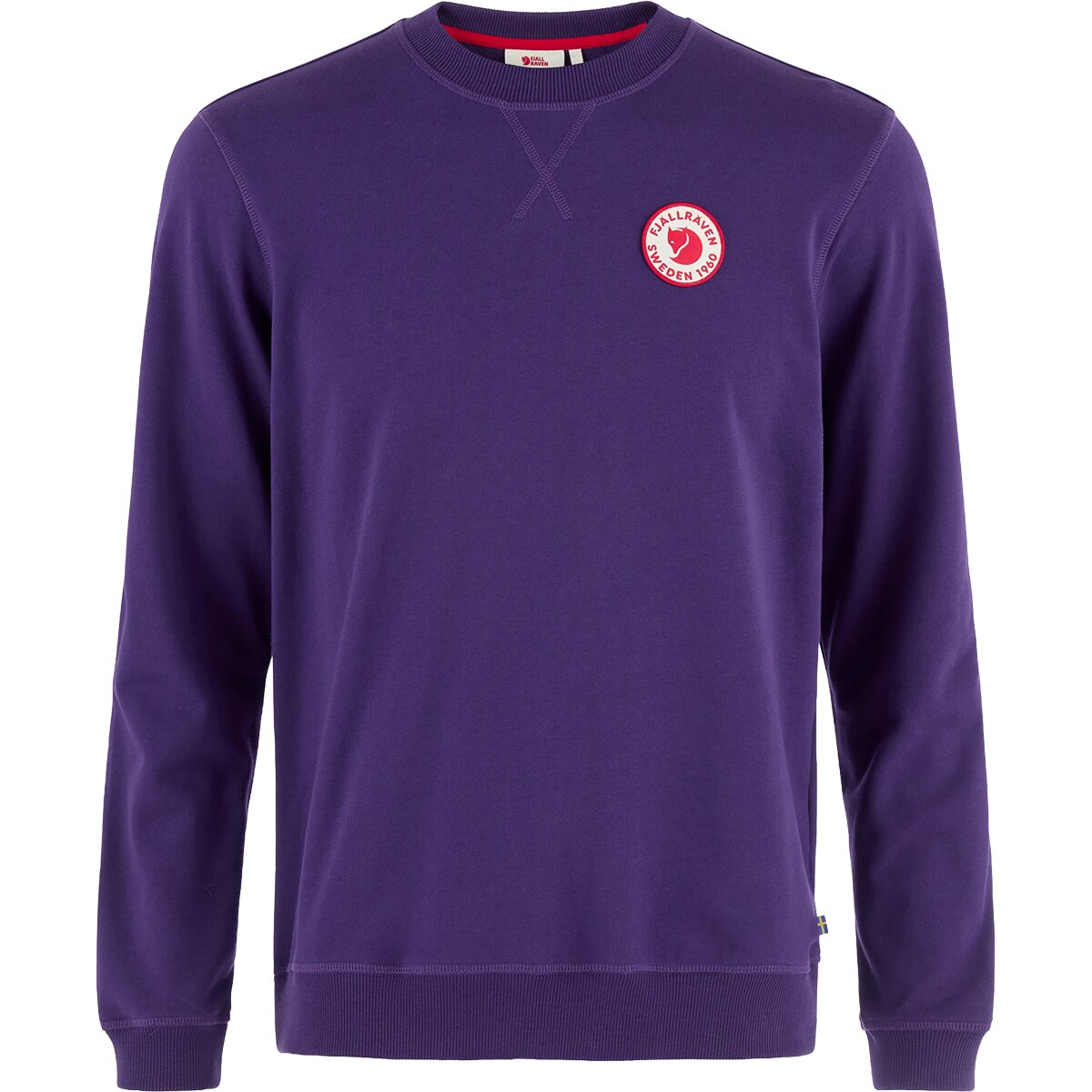 Image of Fjallraven 1960 Logo Badge Sweater - Men's Dark Violet, L