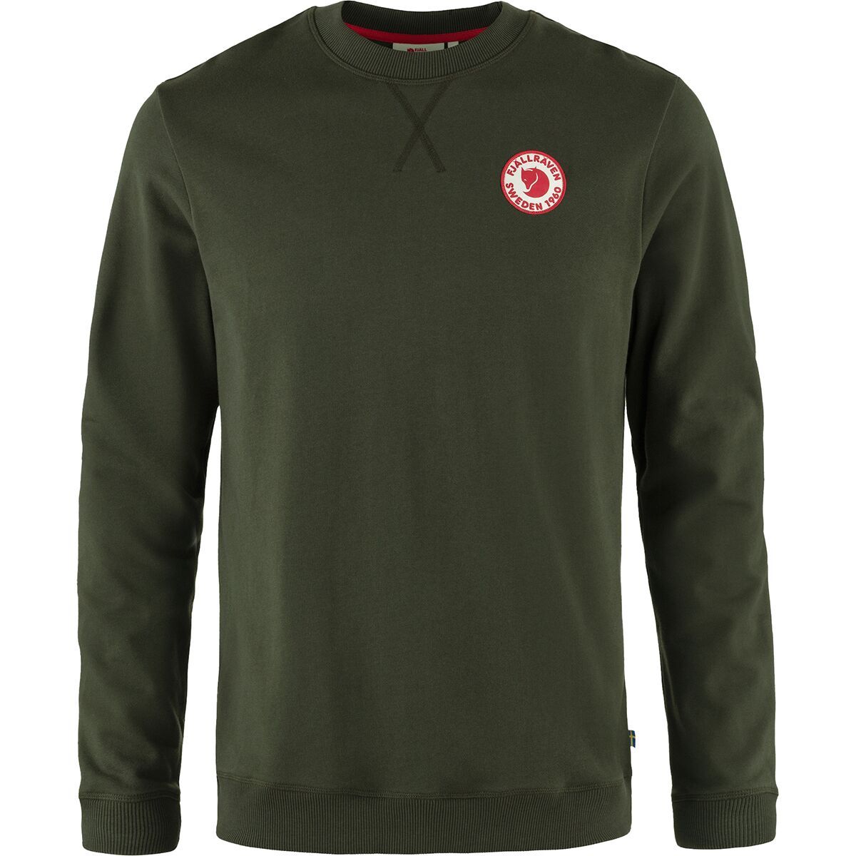 Image of Fjallraven 1960 Logo Badge Sweater - Men's Deep Forest, M