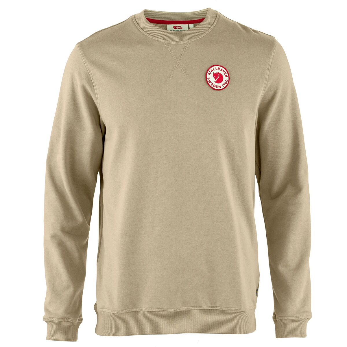 Image of Fjallraven 1960 Logo Badge Sweater - Men's Fossil, L