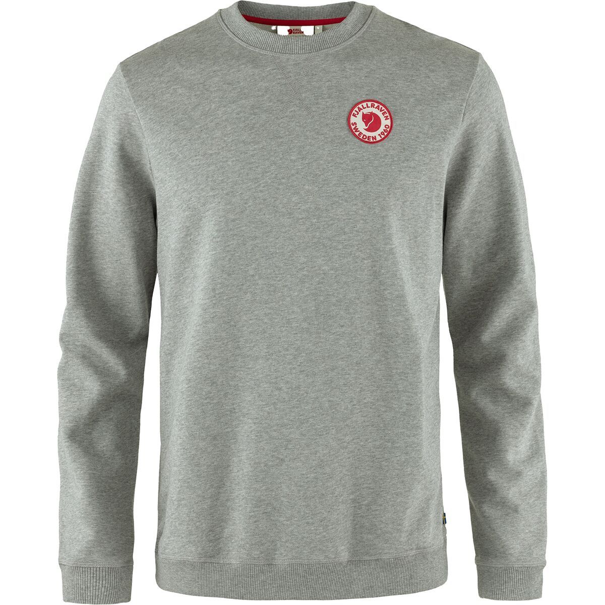 Image of Fjallraven 1960 Logo Badge Sweater - Men's Grey/Melange, S