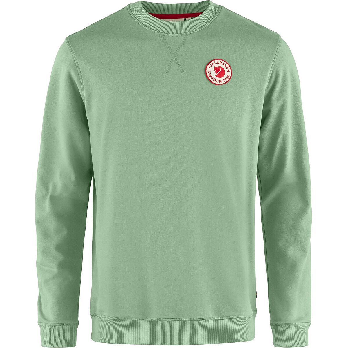 Image of Fjallraven 1960 Logo Badge Sweater - Men's Misty Green, L
