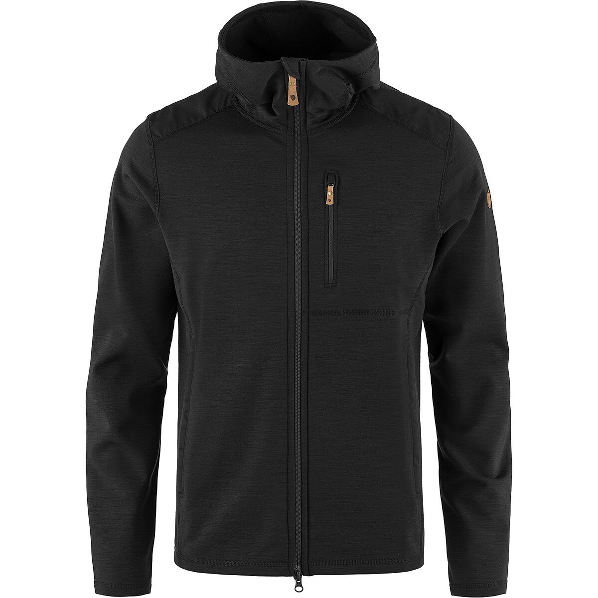 Image of Fjallraven Keb Fleece Hooded Jacket - Men's Black, L