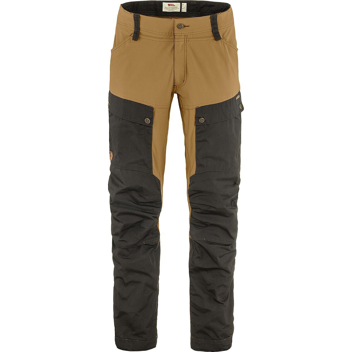 Fjallraven Keb Trouser - Men's Dark Grey/Buckwheat Brown, US 28/EU 42