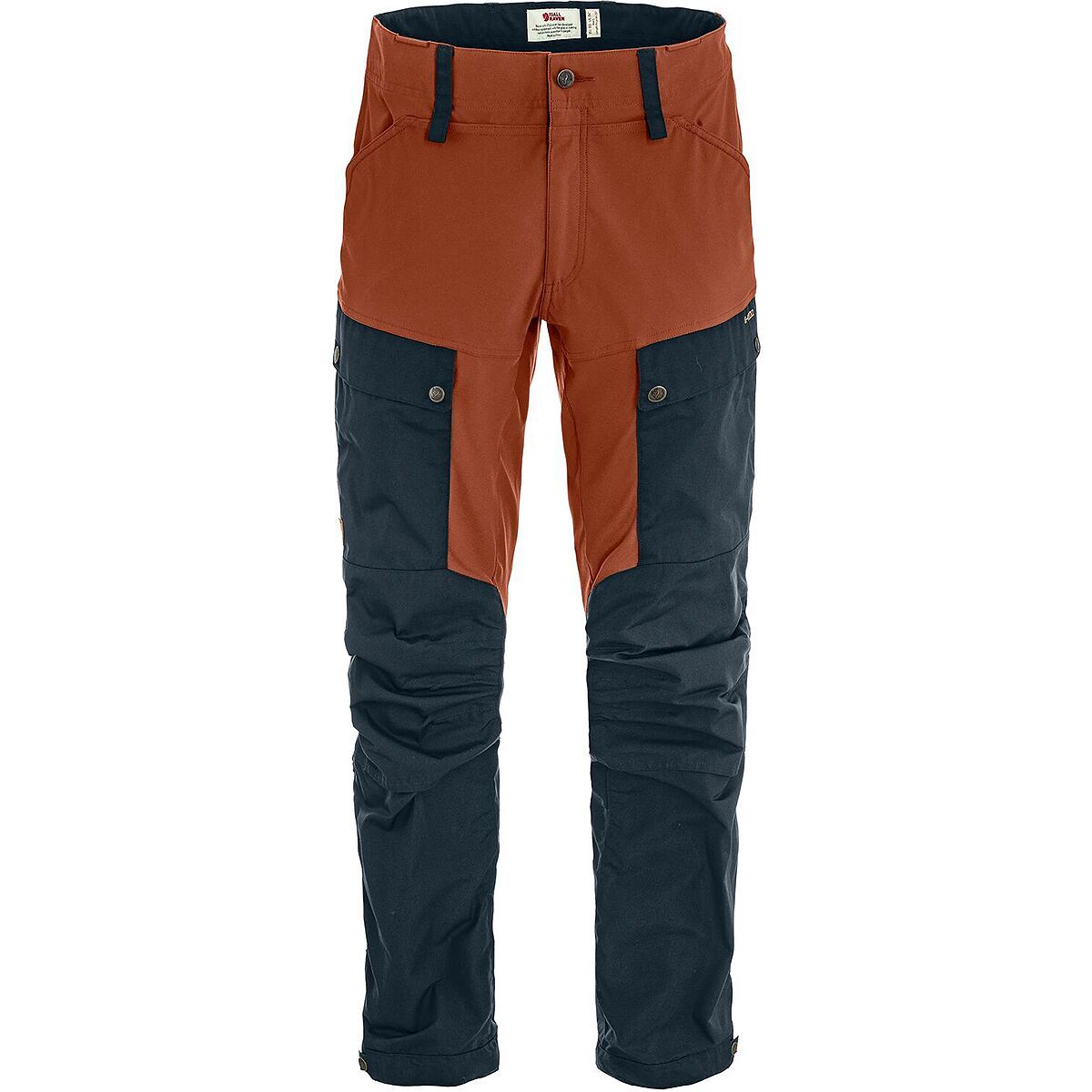 Image of Fjallraven Keb Trouser - Men's Dark Navy/Autumn Leaf, US 36/EU 52