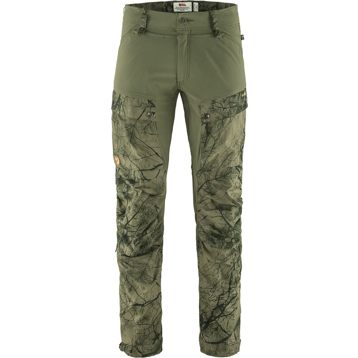 Fjallraven Keb Trouser - Men's Green Camo/Laurel Green, US 32/EU 48