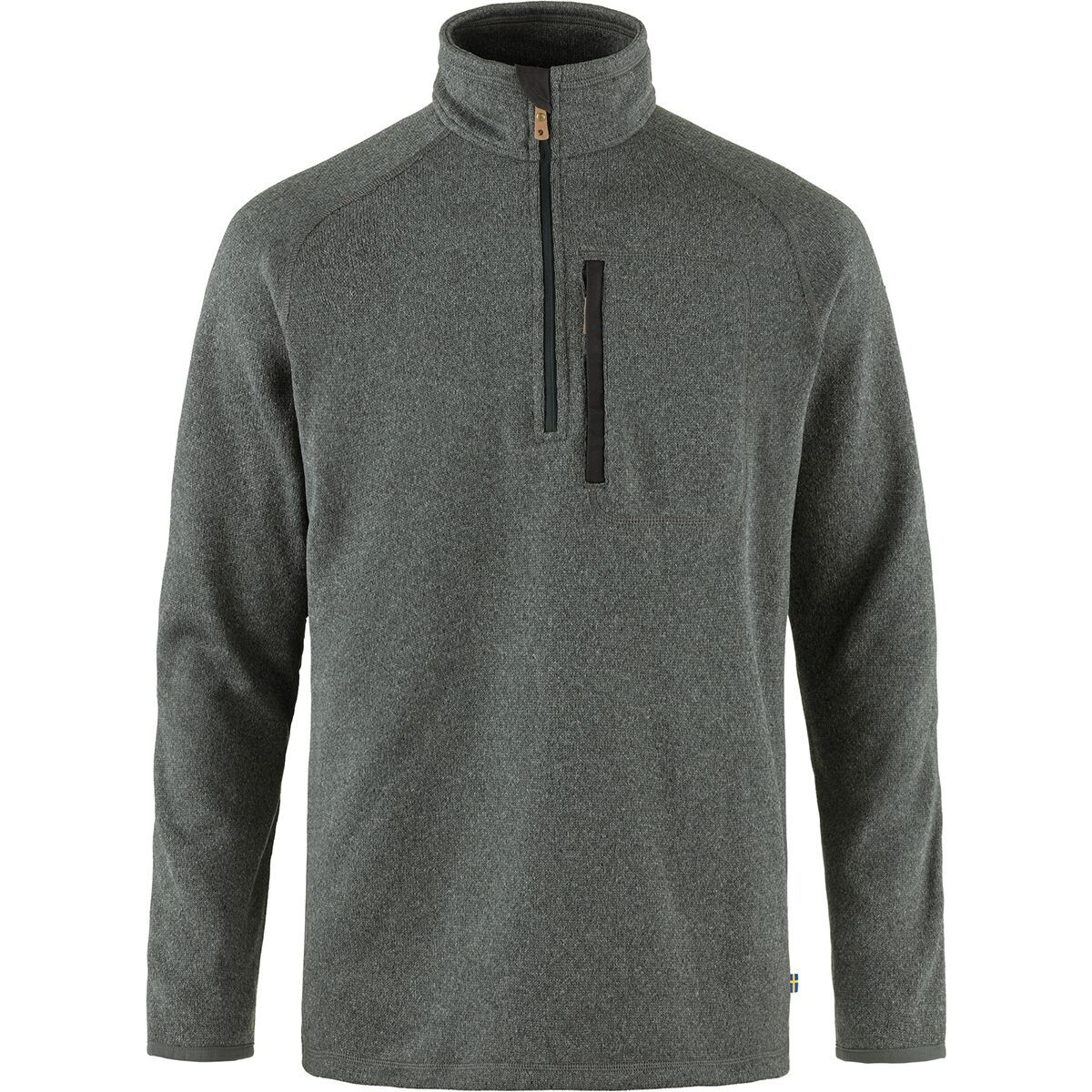 Image of Fjallraven Ovik Fleece 1/2-Zip - Men's Dark Grey, XXL