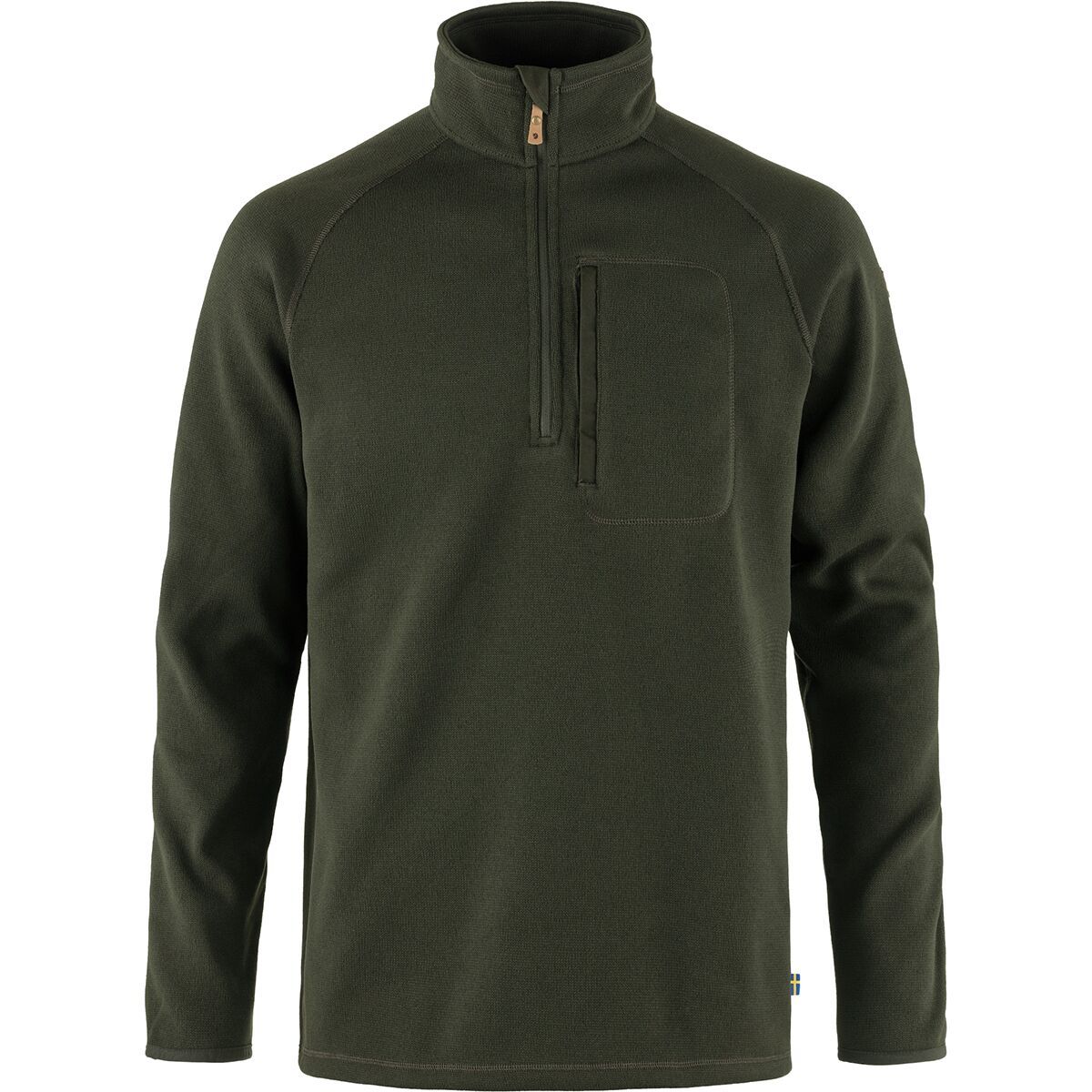 Image of Fjallraven Ovik Fleece 1/2-Zip - Men's Deep Forest, M