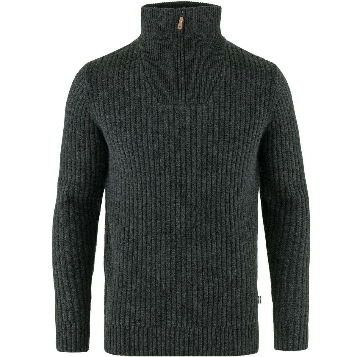 Fjallraven Ovik Half Zip Knit Sweater - Men's Dark Grey, 3XL
