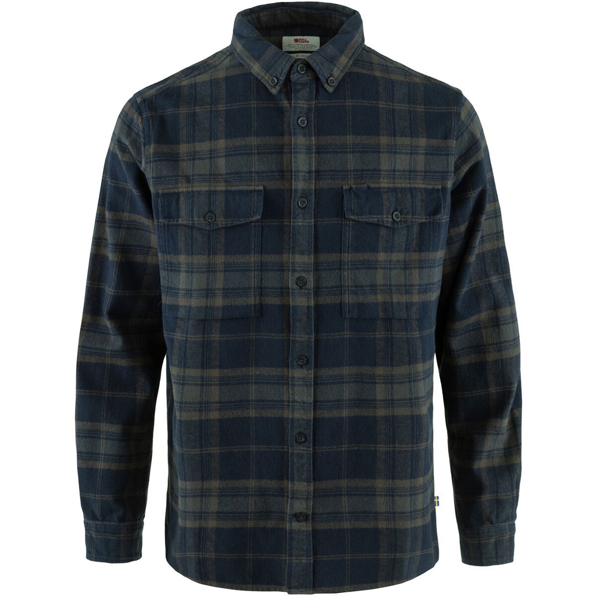 Image of Fjallraven Ovik Twill Shirt - Men's Dark Navy/Basalt, S