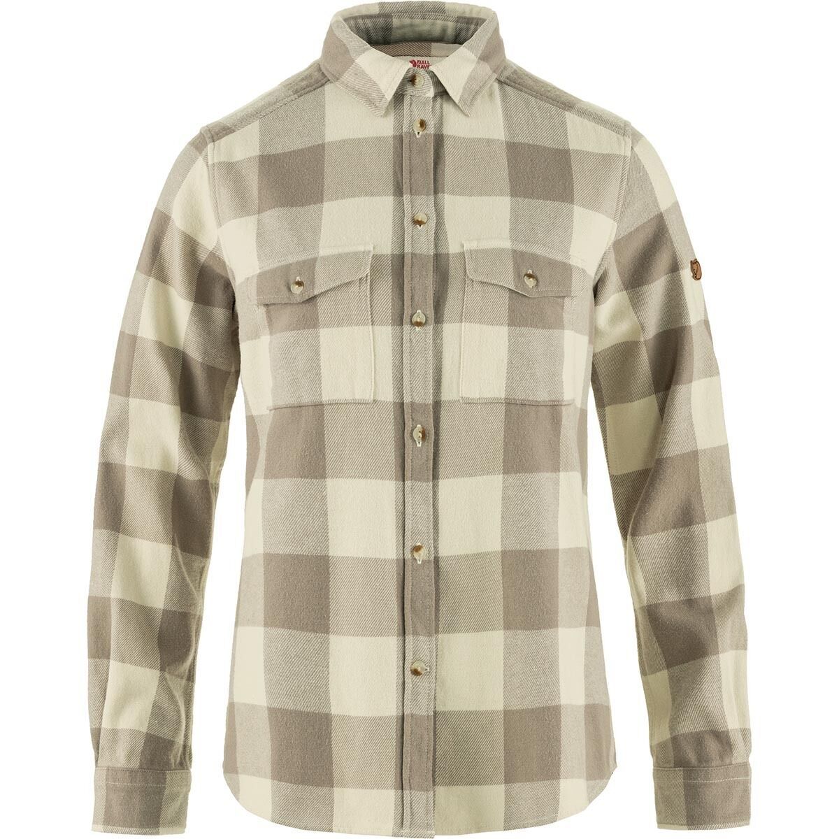 Image of Fjallraven Ovik Heavy Flannel Shirt - Women's Fog-Chalk White, M