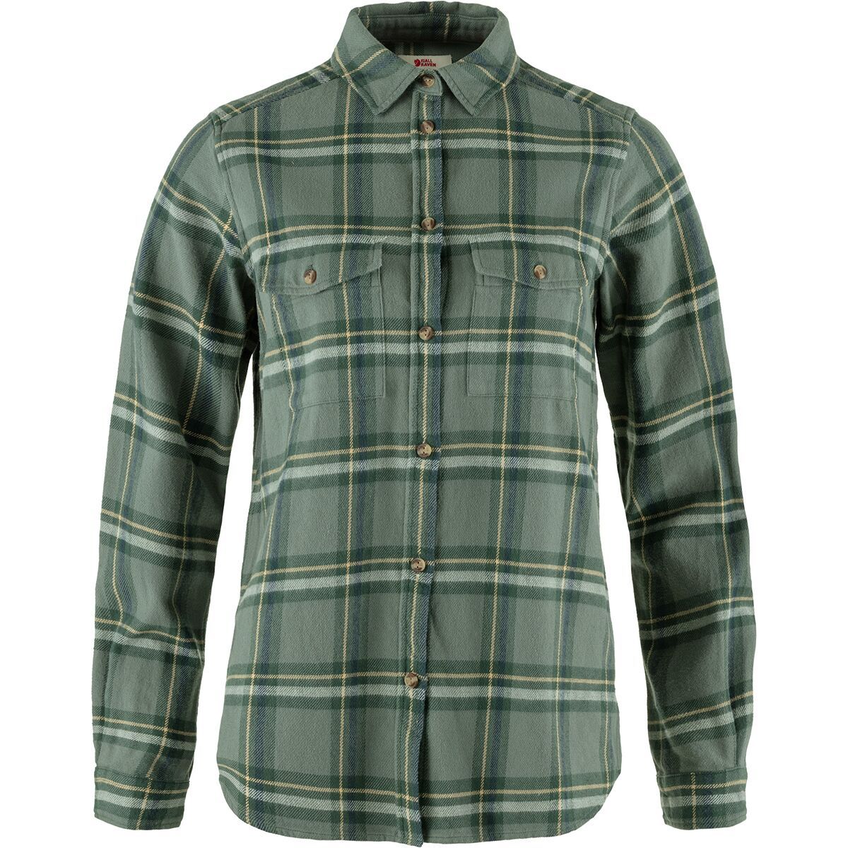 Fjallraven Ovik Heavy Flannel Shirt - Women's Patina Green/Deep Patina, M