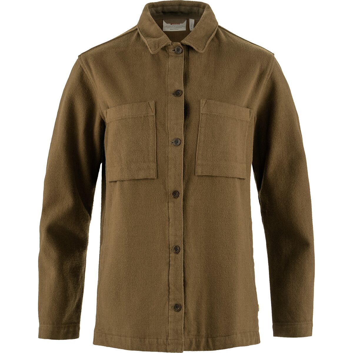 Image of Fjallraven Singi Flannel Overshirt - Women's Wood Brown, M