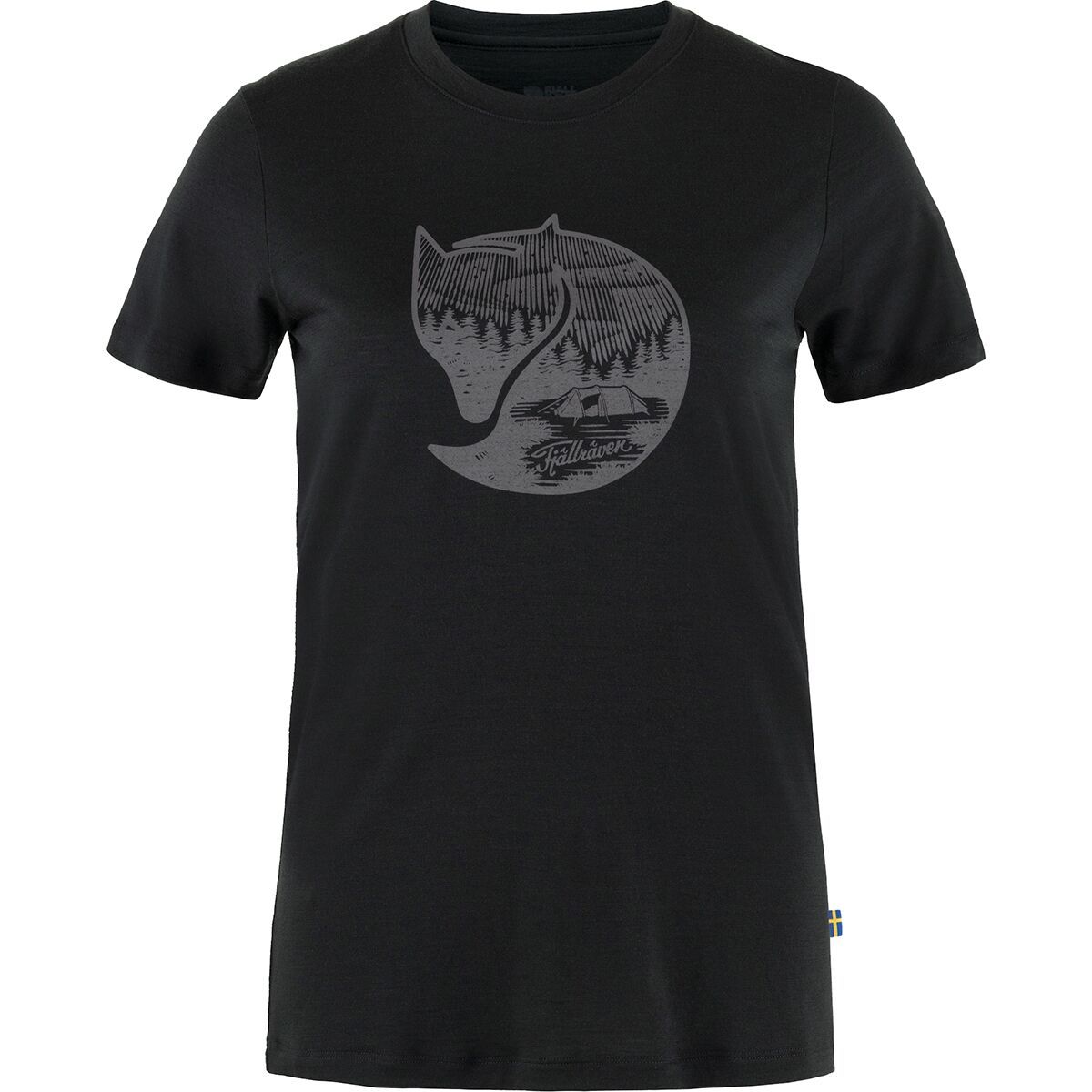 Image of Fjallraven Abisko Wool Fox Shirt - Women's Black/Iron Grey, M