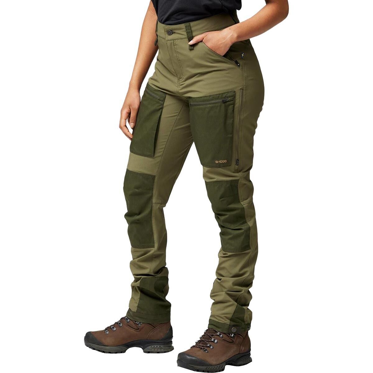 Image of Fjallraven Keb Agile Trousers - Women's Laurel Green/Deep Forest, US 8/EU 40/Reg