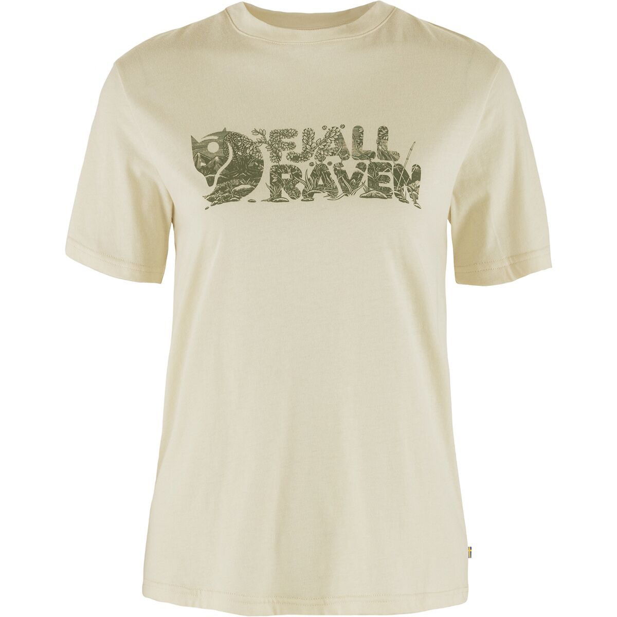 Image of Fjallraven Lush Logo T-Shirt - Women's Chalk White, S