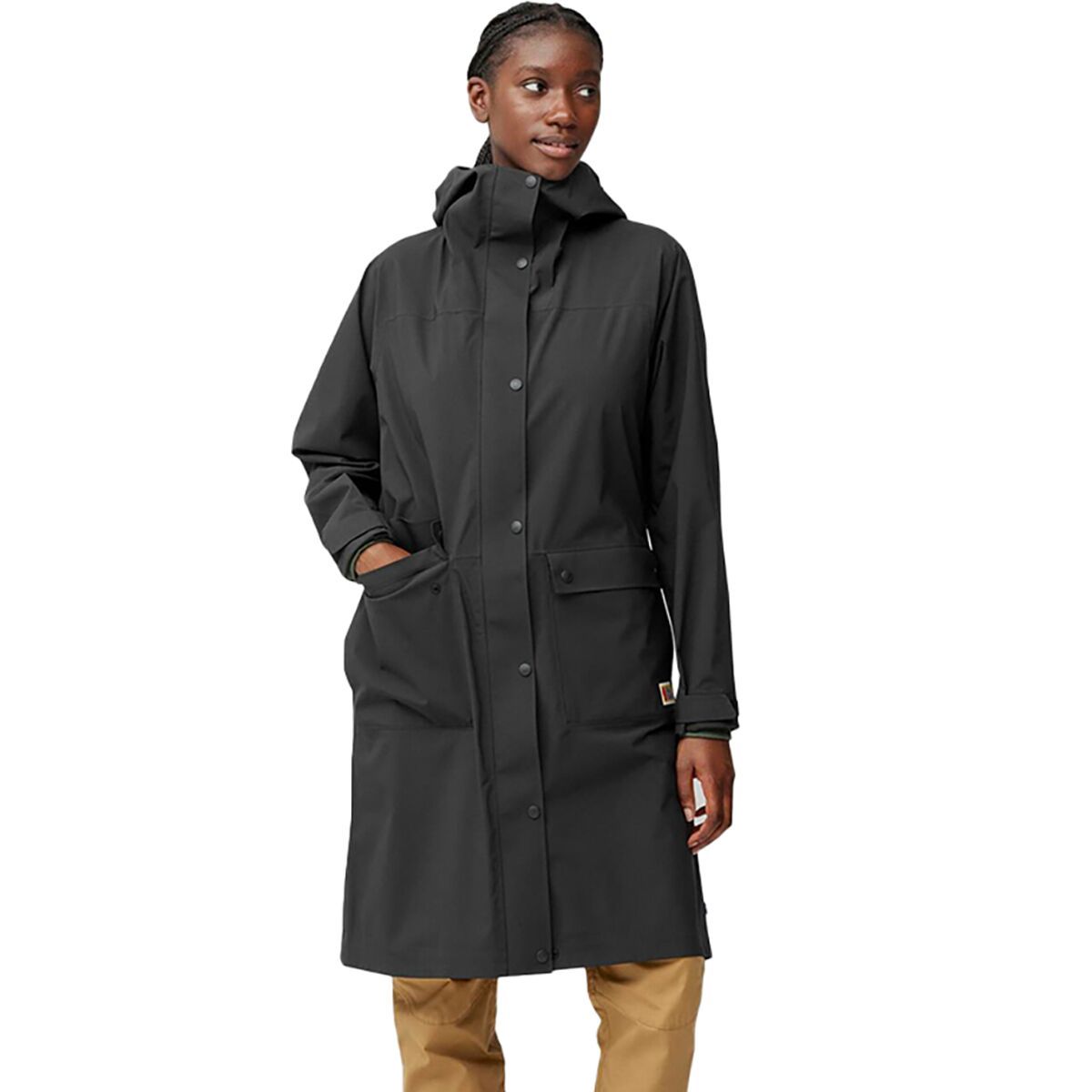 Image of Fjallraven Vardag Rain Parka - Women's Black, XL