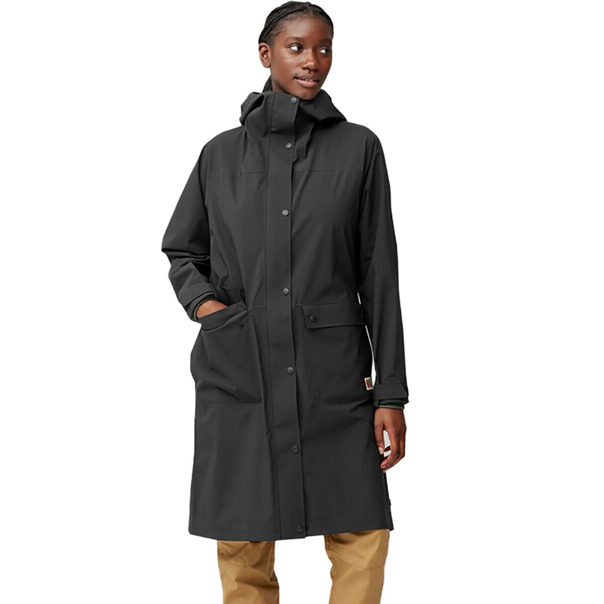 Image of Fjallraven Vardag Rain Parka - Women's Black, M
