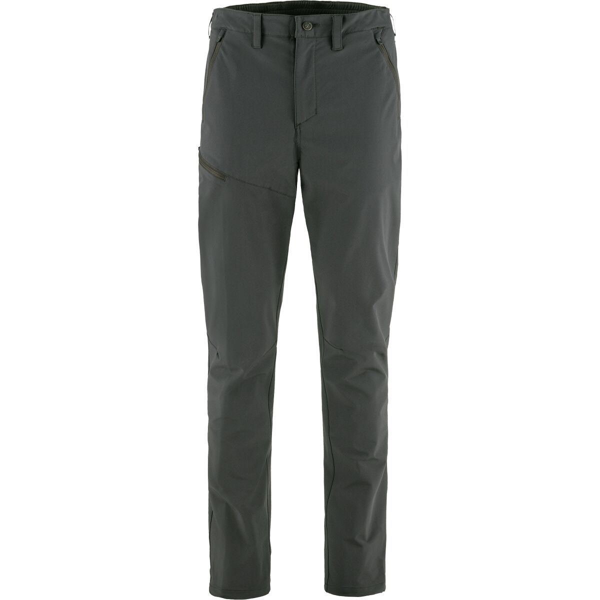 Image of Fjallraven Abisko Trail Stretch Regular Trousers - Men's Dark Grey, US 40/EU 56
