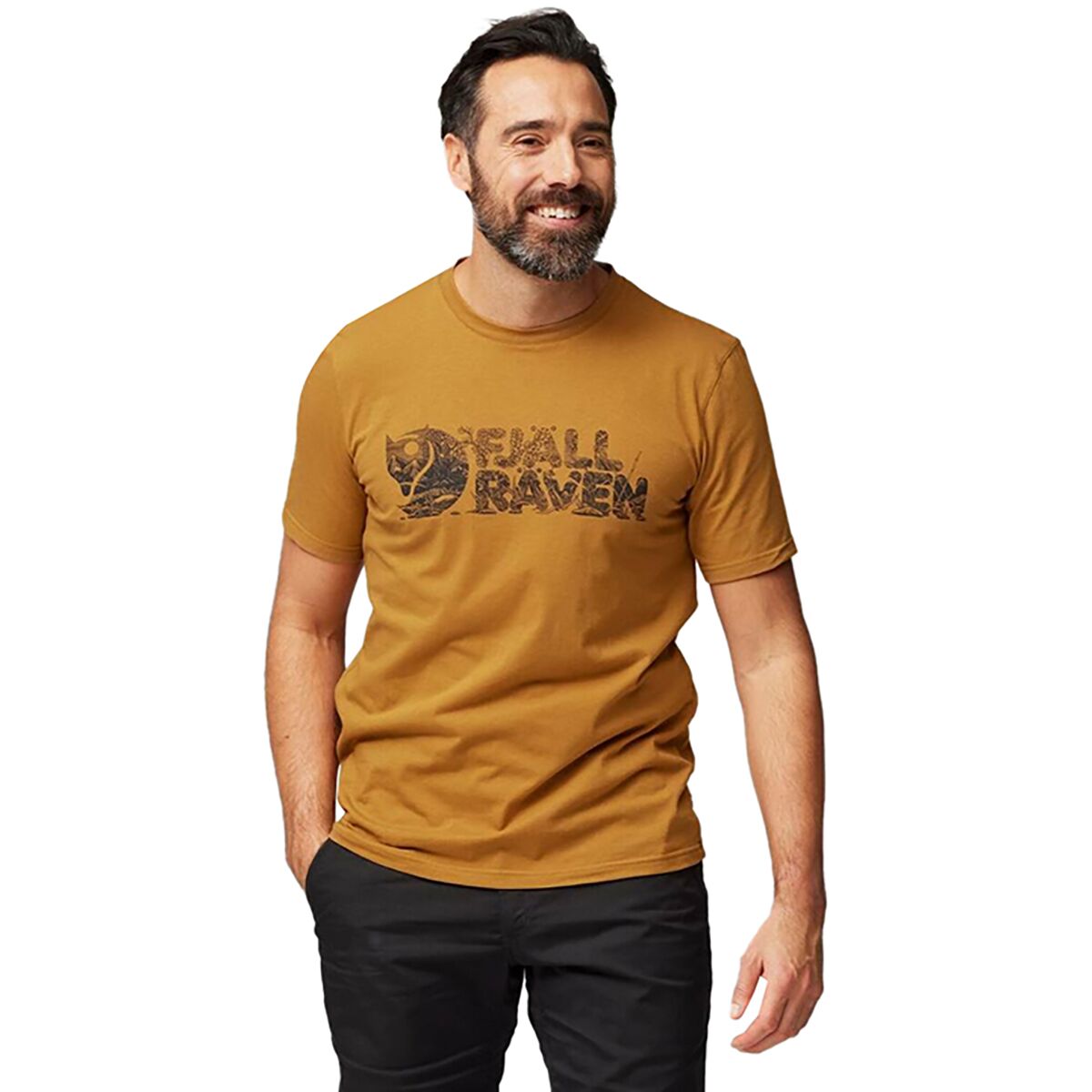 Image of Fjallraven Lush Logo T-Shirt - Men's Acorn, S