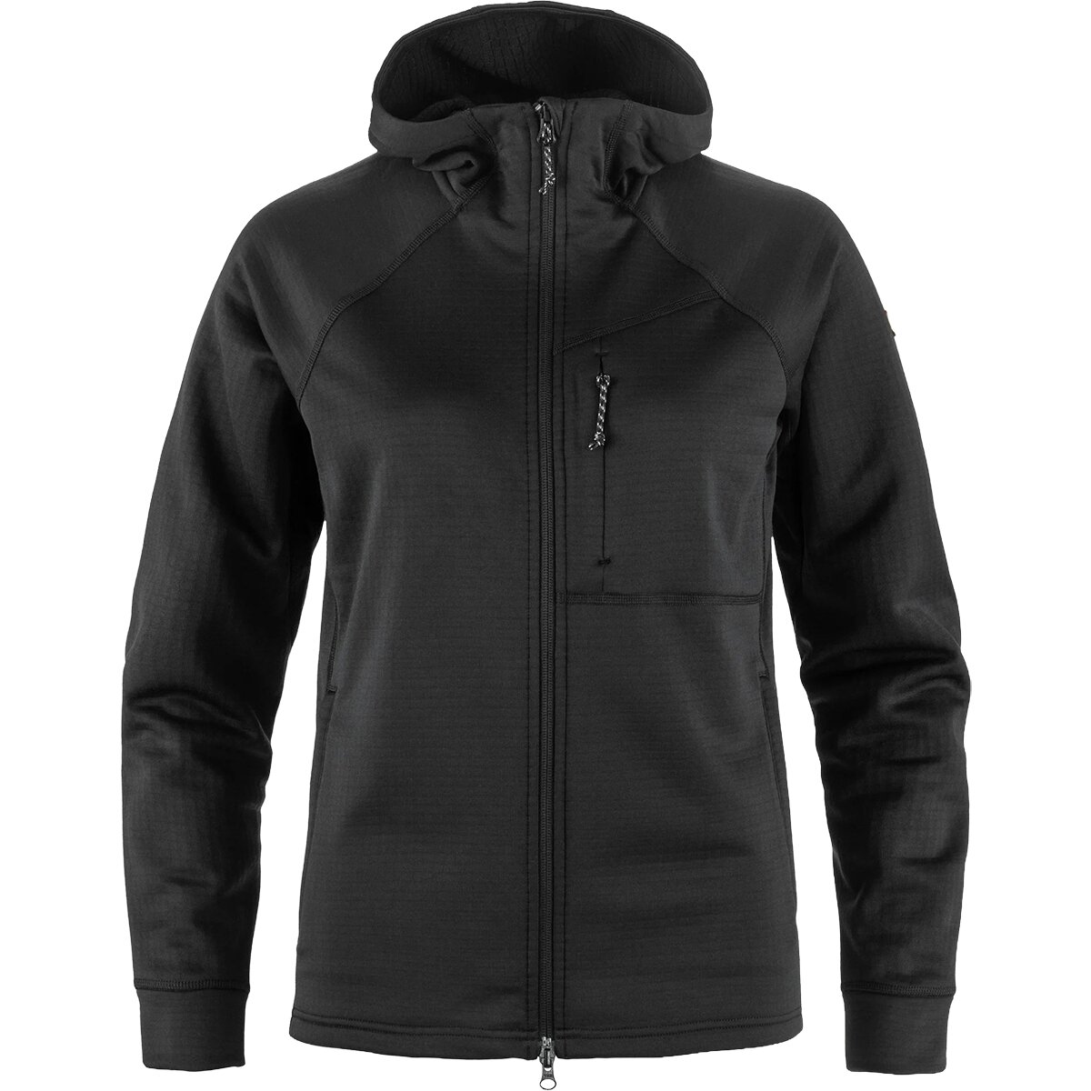 Image of Fjallraven Abisko Grid Fleece Hoodie - Women's Black, M