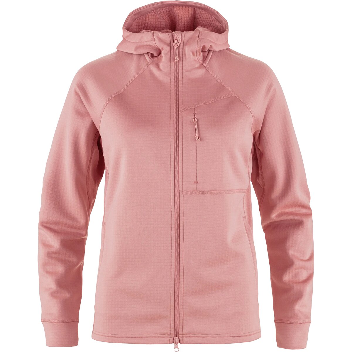 Image of Fjallraven Abisko Grid Fleece Hoodie - Women's Dusty Rose, L