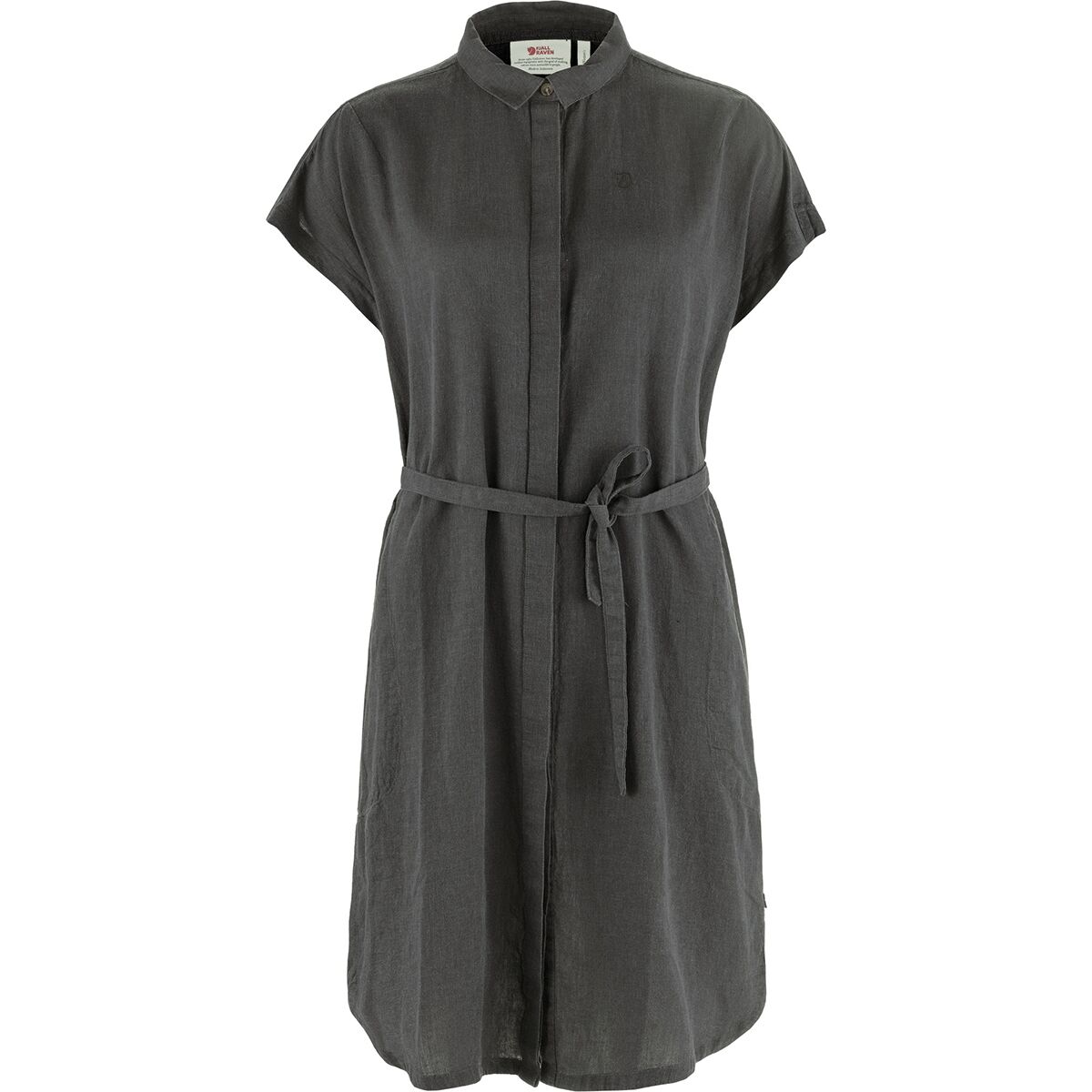 Image of Fjallraven Ovik Hemp Dress - Women's Dark Grey, M