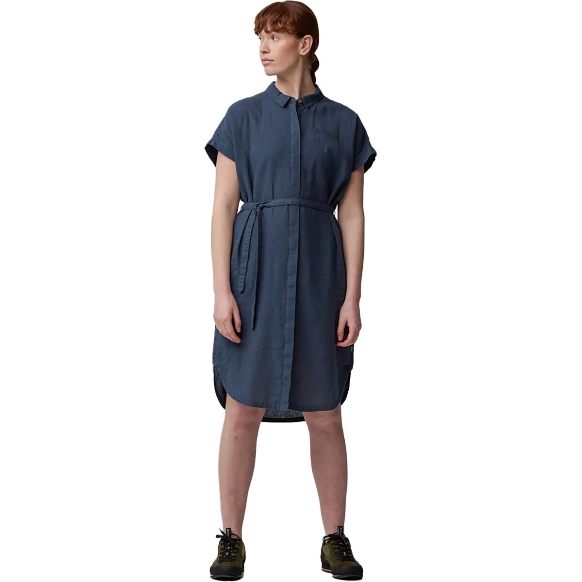 Image of Fjallraven Ovik Hemp Dress - Women's Mountain Blue, XL