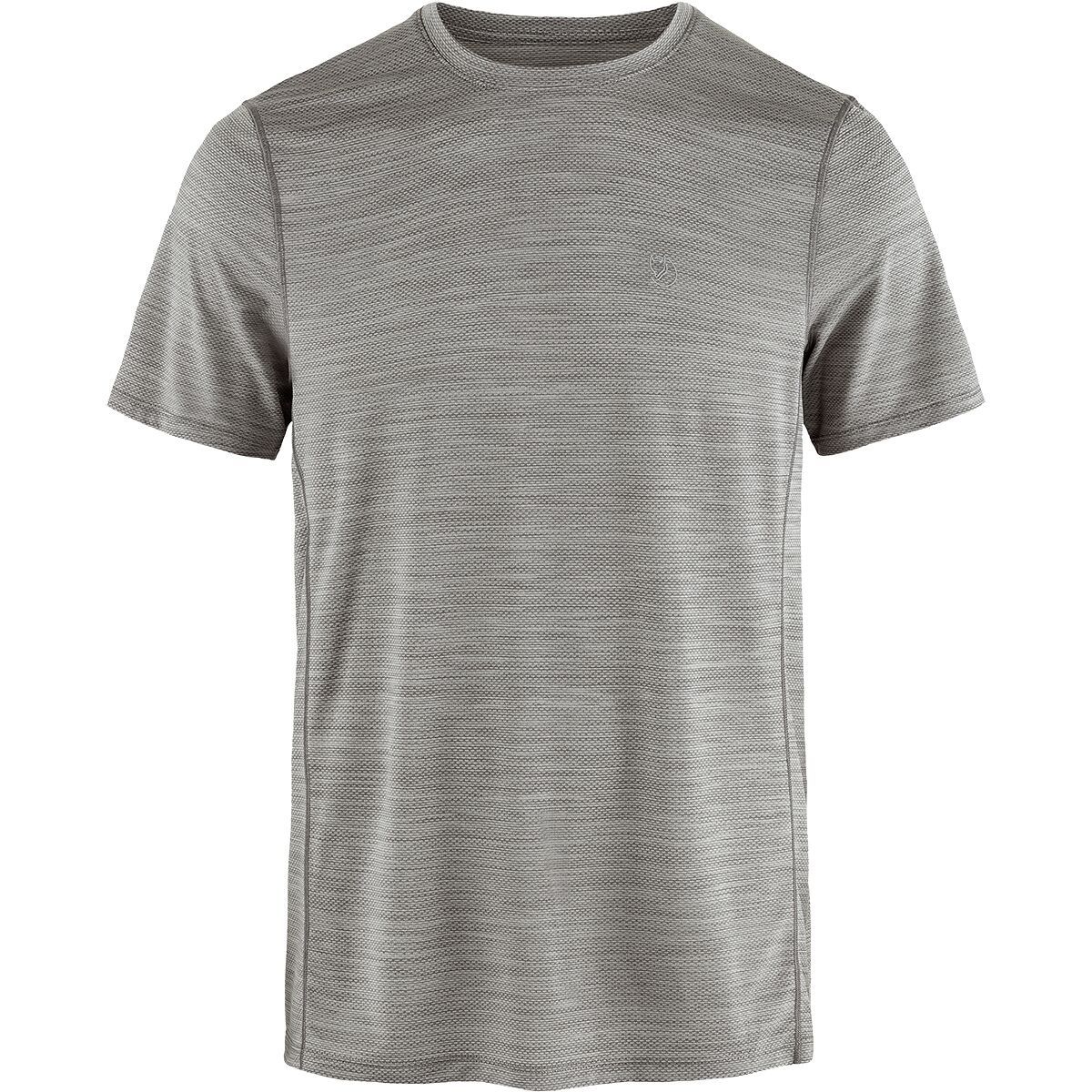 Image of Fjallraven Abisko Lite Short-Sleeve Shirt - Men's Grey-Melange, M