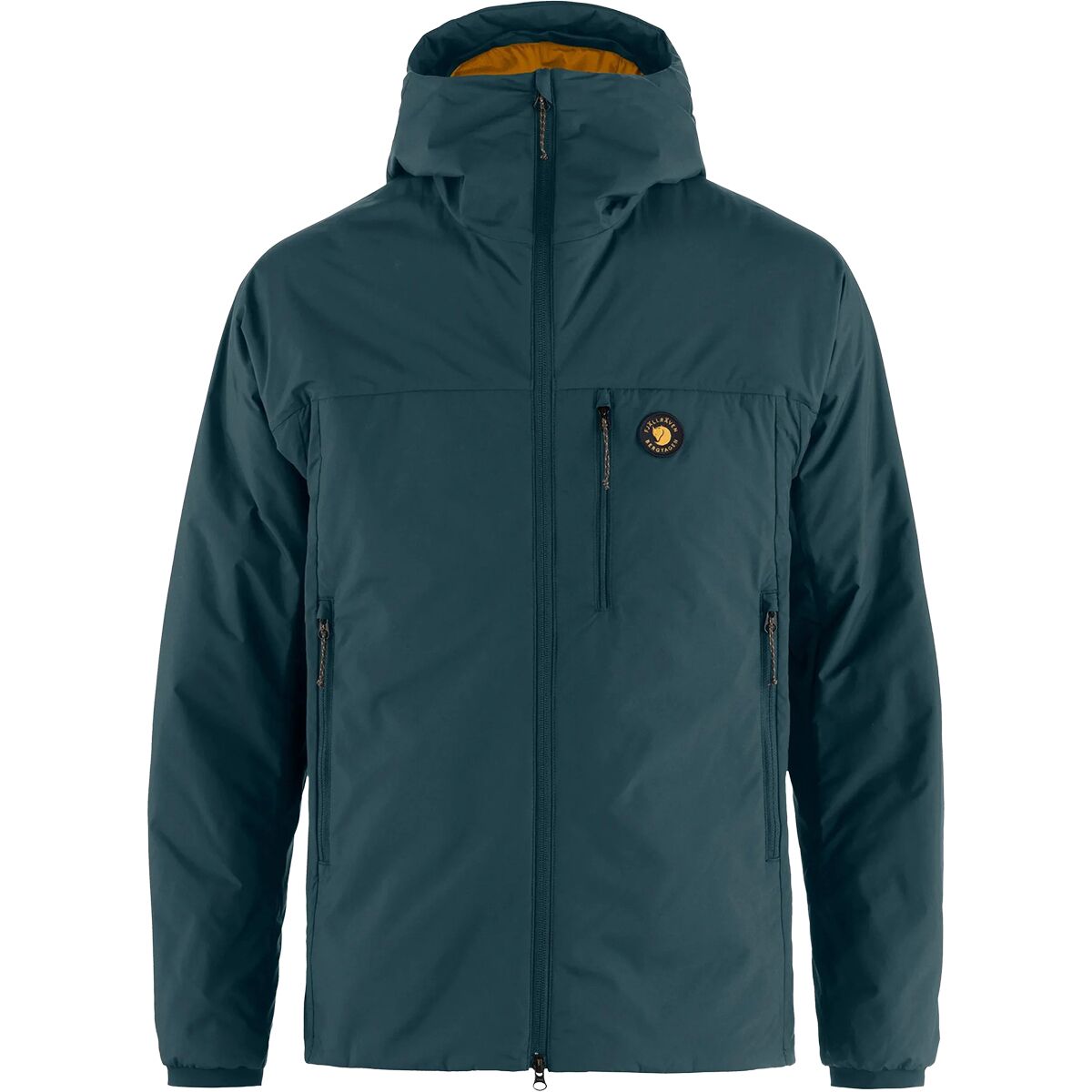 Image of Fjallraven Bergtagen 60 Insulation Jacket - Men's Mountain Blue/Mustard Yellow, M
