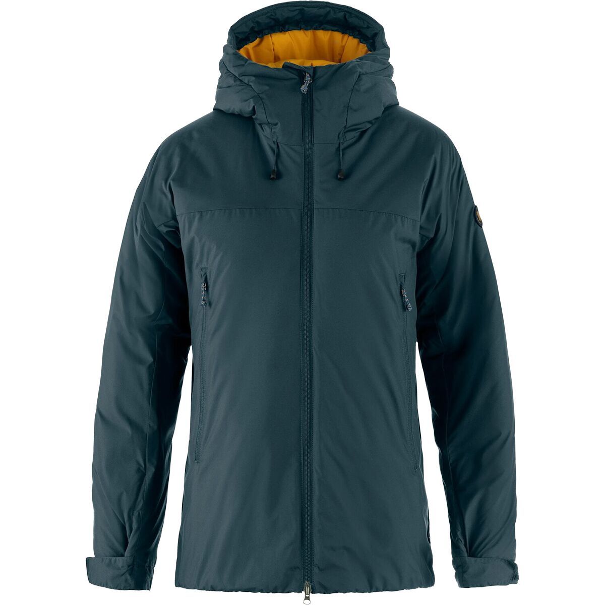 Image of Fjallraven Bergtagen 130 Insulation Jacket - Women's Mountain Blue/Mustard Yellow, L