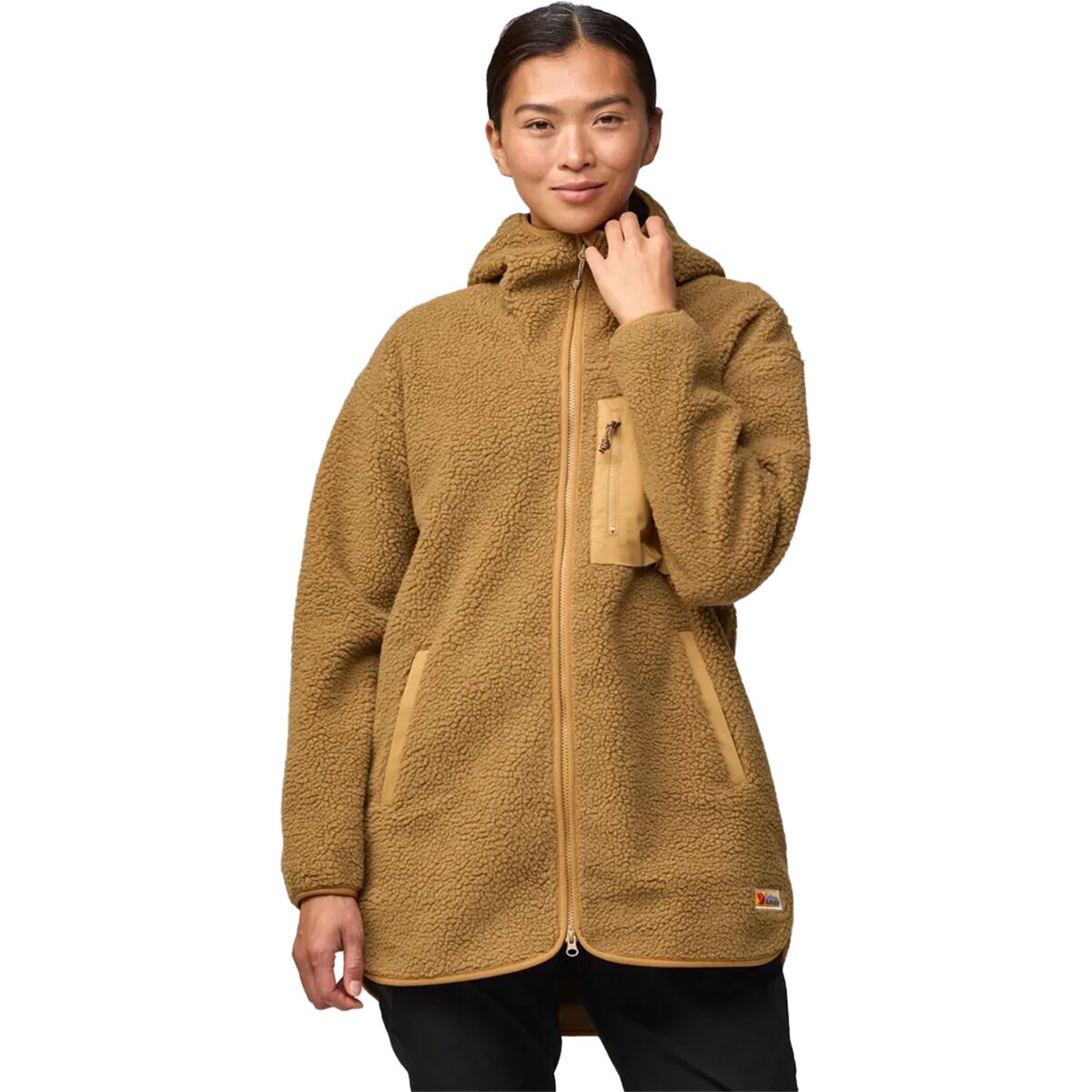 Image of Fjallraven Vardag Pile Long Fleece - Women's Buckwheat Brown, M