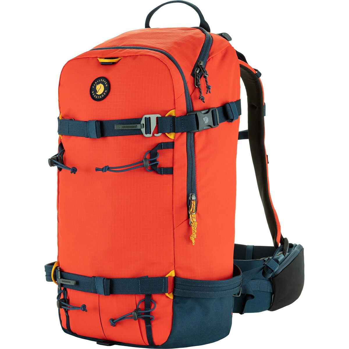 Image of Fjallraven Bergtagen Touring 30L Backpack Flame Orange/Mountain Blue, S/M