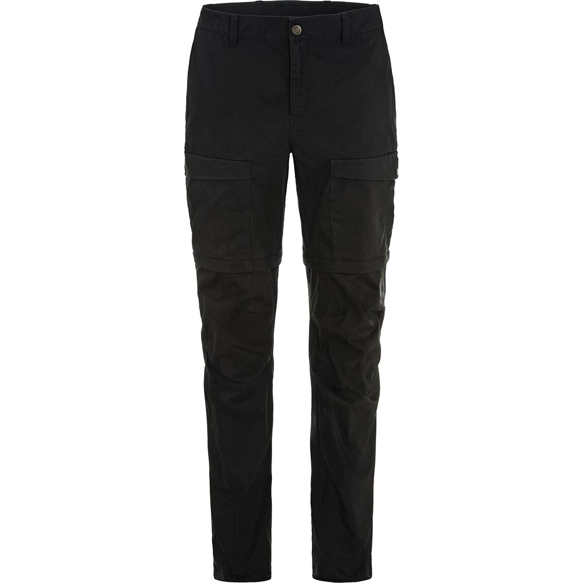 Image of Fjallraven Abisko Hybrid Trail Zip-Off Trouser - Women's Black, US 2/EU 34/Reg