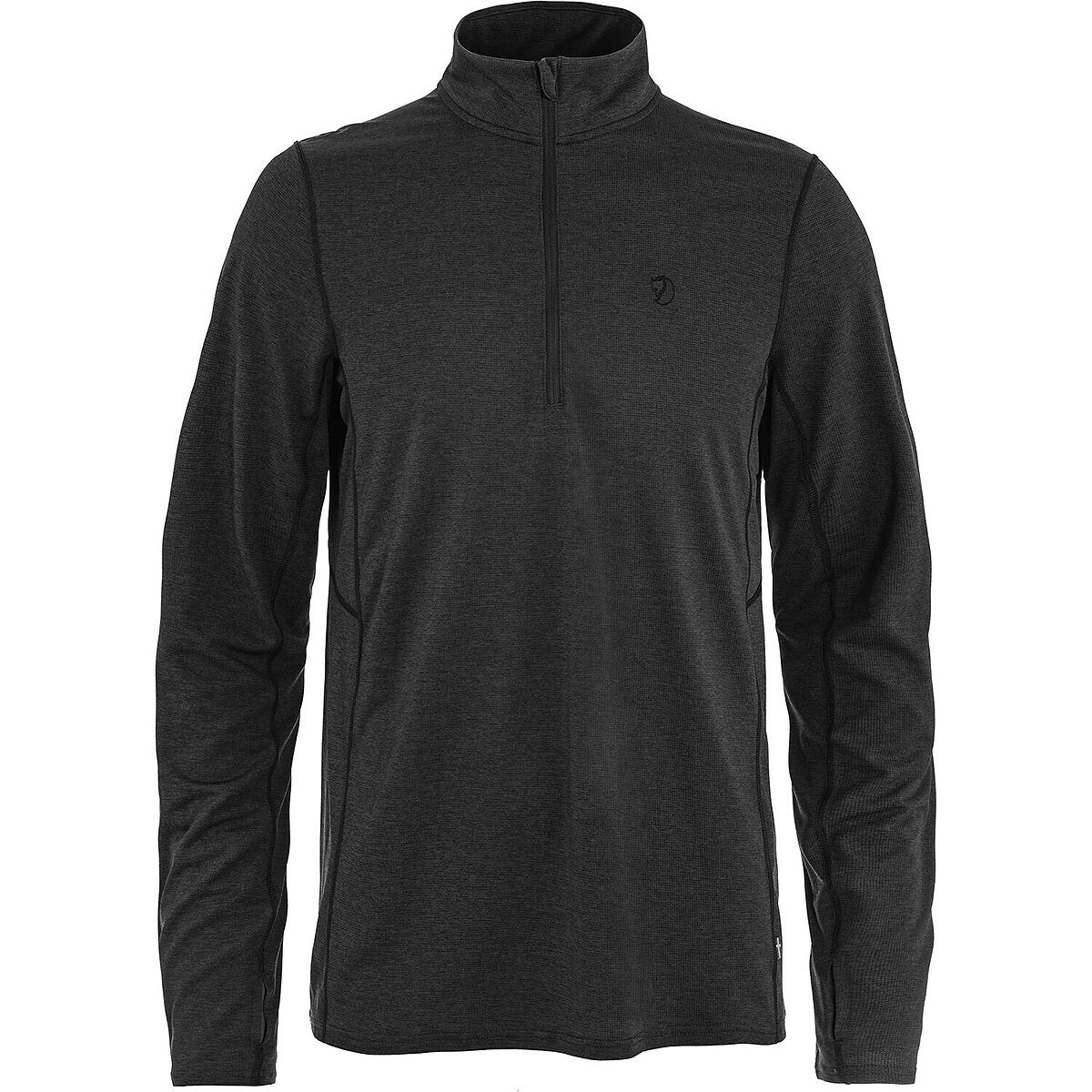 Image of Fjallraven Abisko Day Hike 1/2-Zip Top - Men's Black, XXL