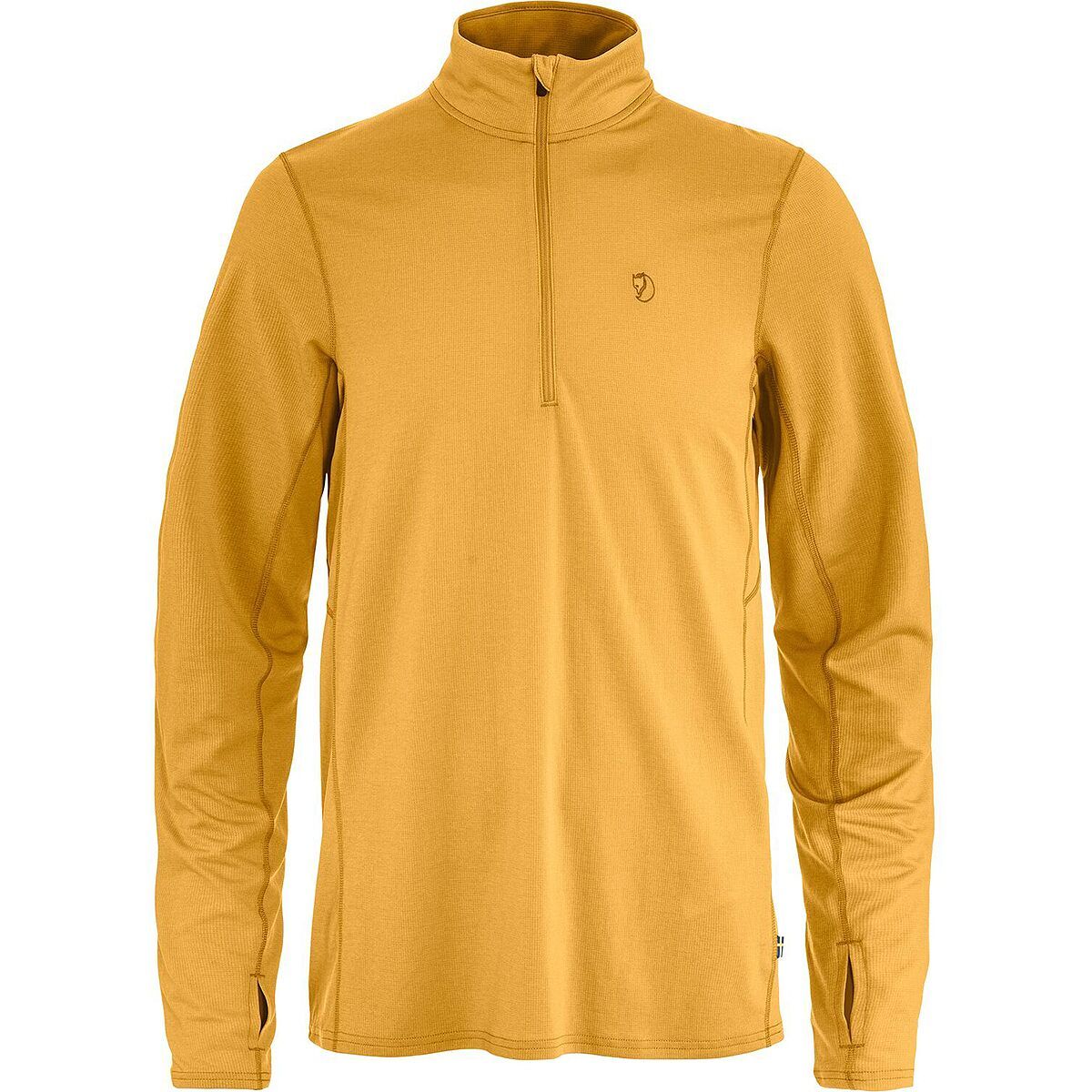 Image of Fjallraven Abisko Day Hike 1/2-Zip Top - Men's Ochre, XL