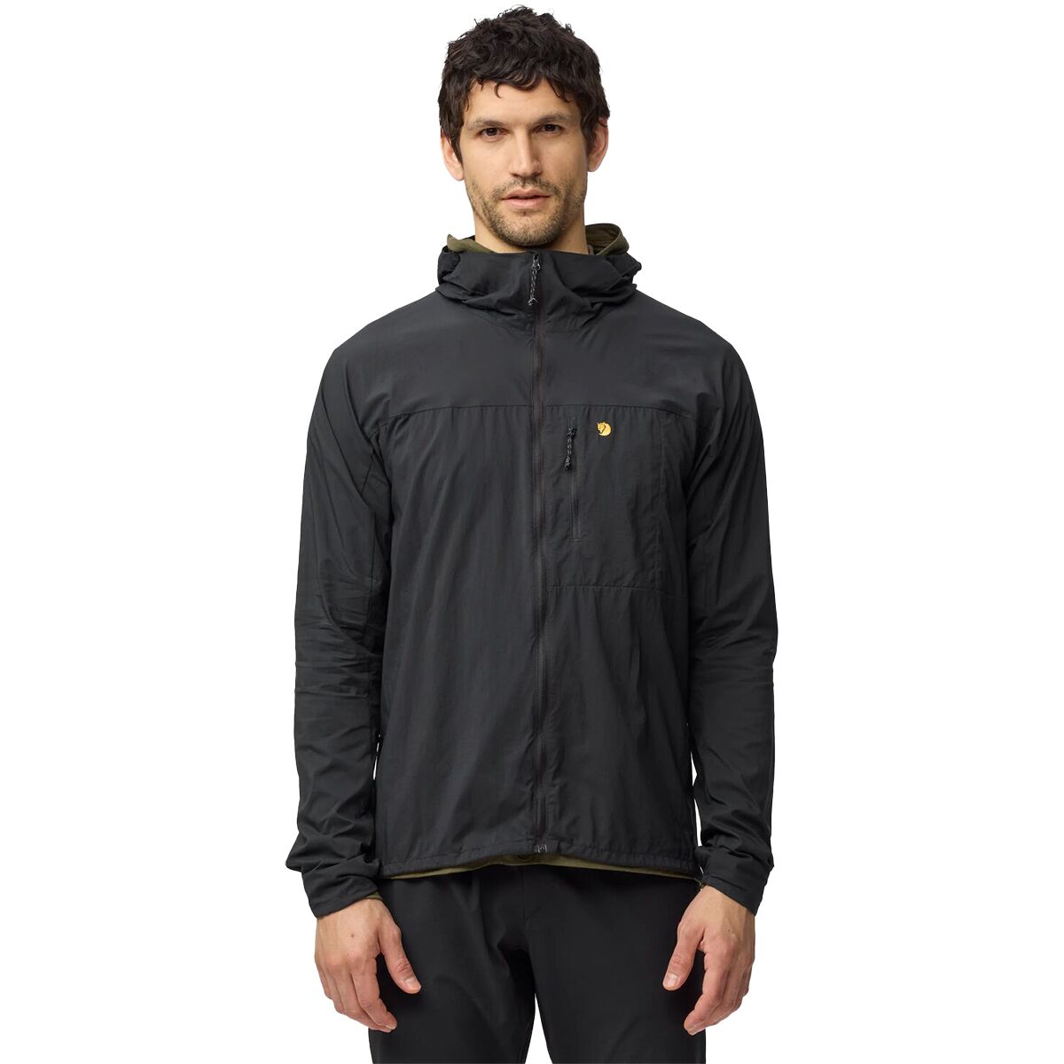Image of Fjallraven Bergtagen Windshell Jacket - Men's Black, S