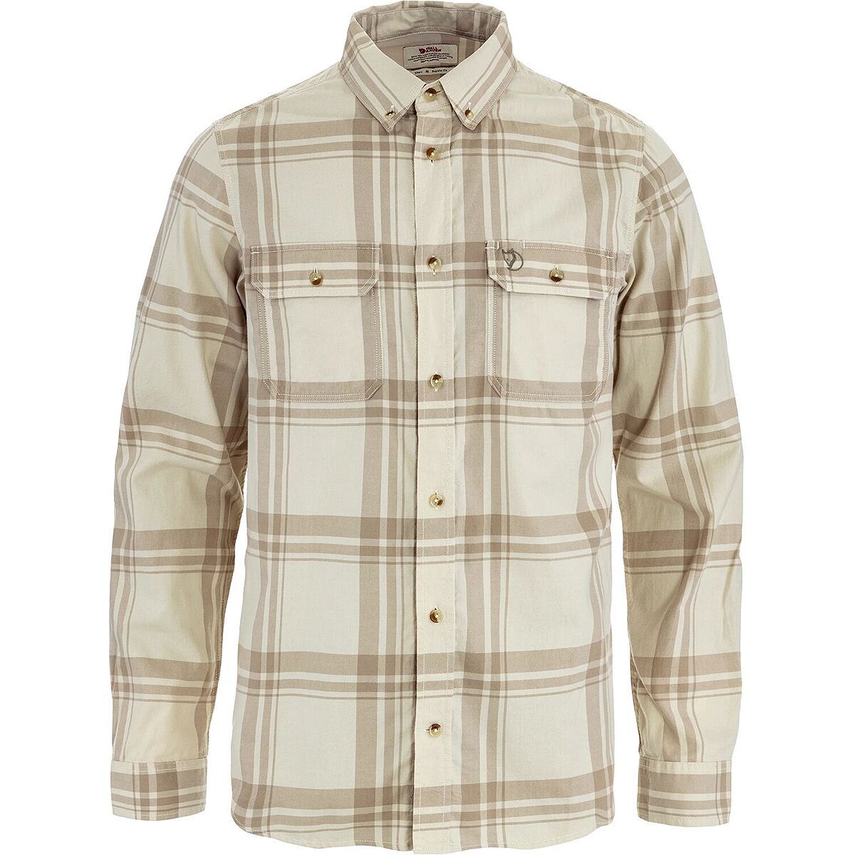Image of Fjallraven Ovik Lite Flannel Shirt - Men's Chalk White/Fossil, XL