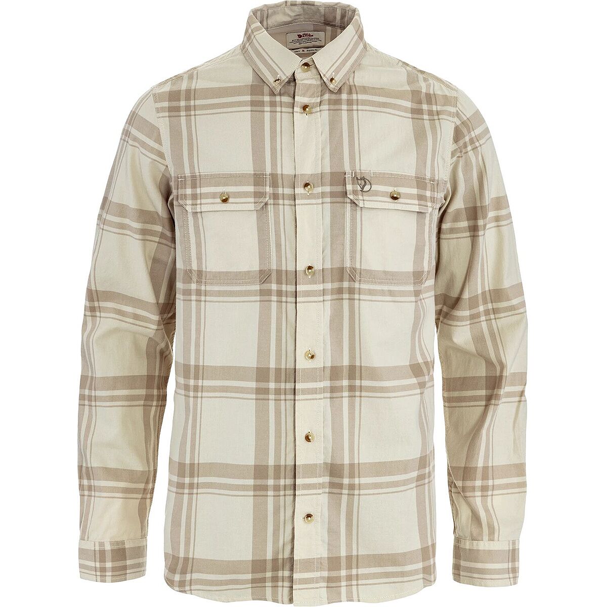 Image of Fjallraven Ovik Lite Flannel Shirt - Men's Chalk White/Fossil, L