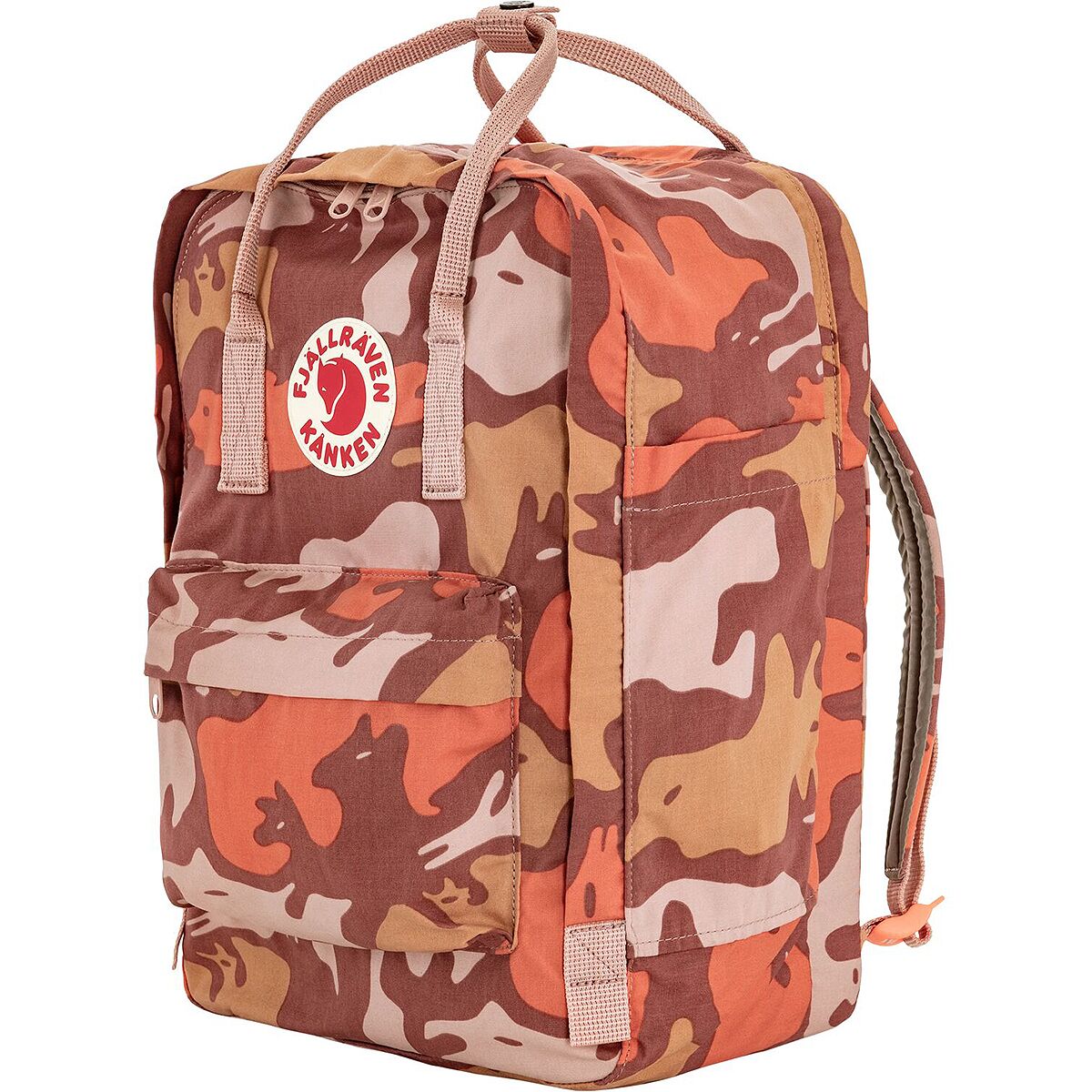 Fjallraven Kanken Graphics 15in Laptop Backpack ChalkRose/Hidden Animals