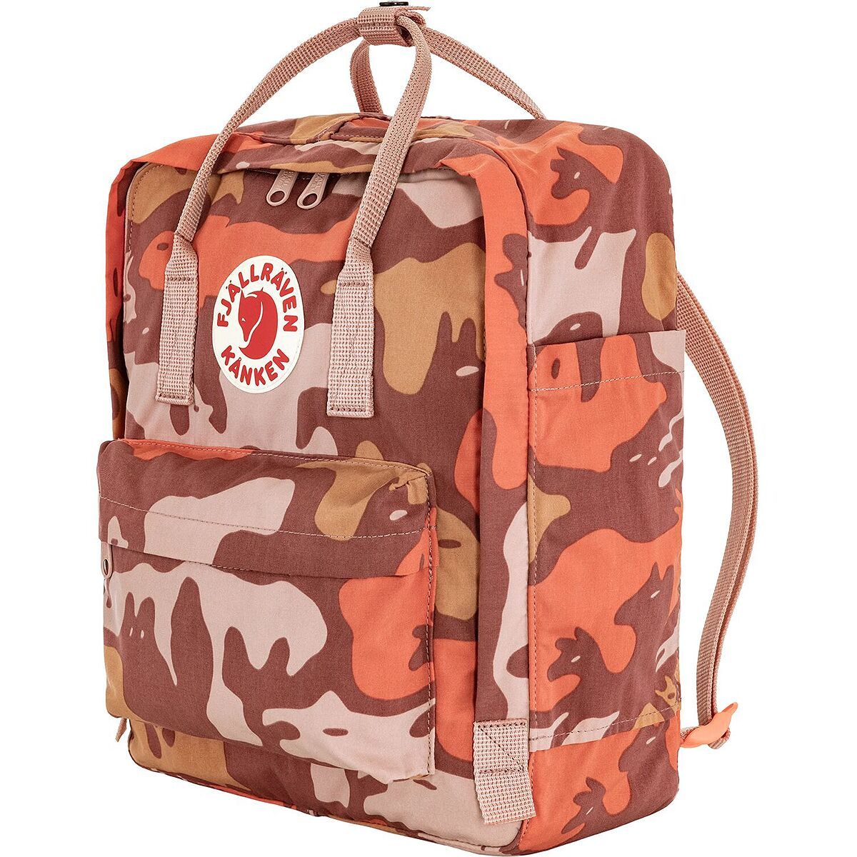 Image of Fjallraven Kanken Graphics Backpack ChalkRose/Hidden Animals, One Size