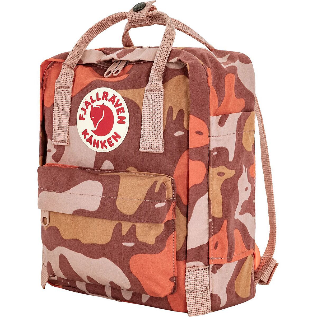 Image of Fjallraven Kanken Graphics Mini Backpack ChalkRose/Hidden Animals, One Size