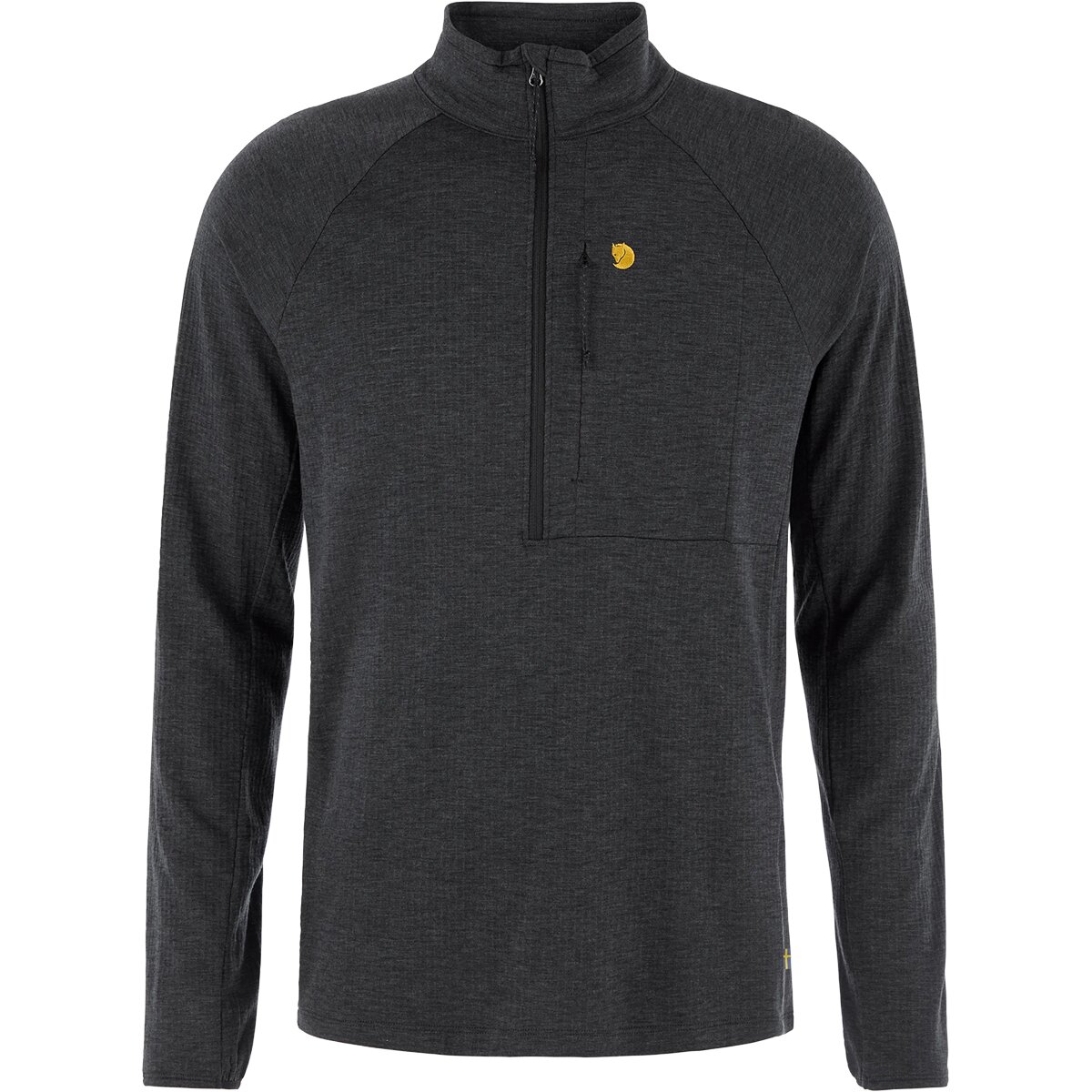 Image of Fjallraven Bergtagen Midlayer 1/2-Zip Pullover - Men's Black, XXL