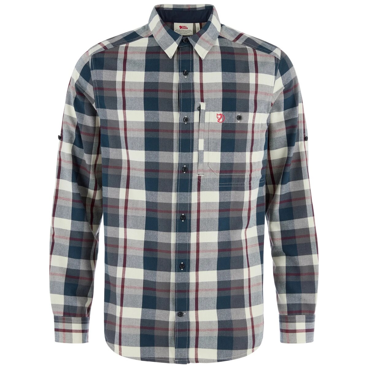 Image of Fjallraven Fjallglim Regular Shirt - Men's Dark Navy/Chalk White, L