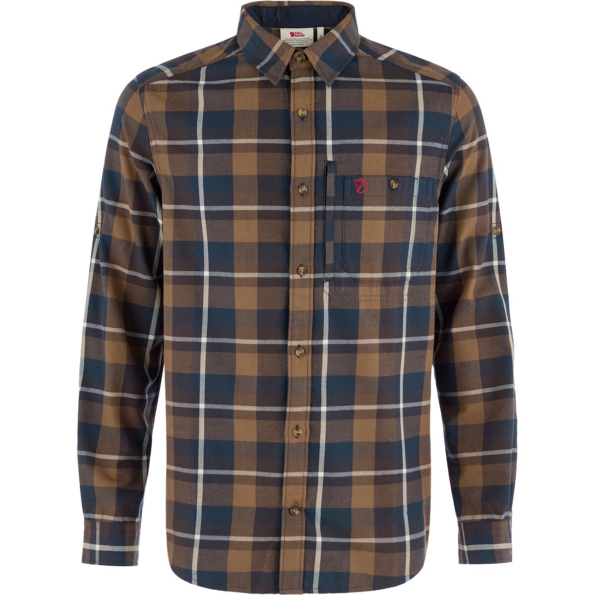 Image of Fjallraven Fjallglim Regular Shirt - Men's Wood Brown/Black Oak, M