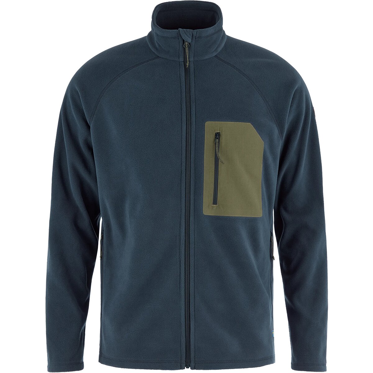 Image of Fjallraven Kaipak Fleece Jacket - Men's Dark Navy/Lauren Green, L